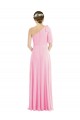 Barely Rose Trompette Mousseline Longue Robes demoiselle d'honneur Grossiste