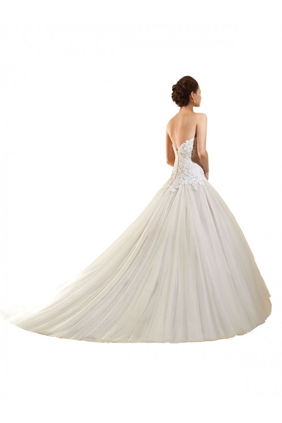 Blanc Princesse Tulle Dentelle Robes de mariée Grossiste