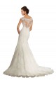 Blanc Sirène Bateau Dentelle Robes de mariée Grossiste