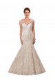 Blanc Sirène Illusion Dentelle Robes de mariée Grossiste