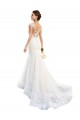 Blanc Sirène Illusion Dentelle Robes de mariée Grossiste