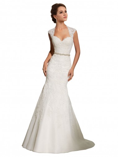 Blanc Sirène Tulle Dentelle Robes de mariée Grossiste