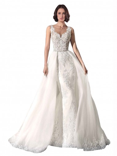 Blanc Sirène Tulle Dentelle Robes de mariée Grossiste