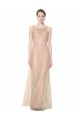 Blush 95 Fourreau Illusion Tulle Longue Robes demoiselle d'honneur Grossiste