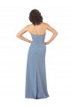 Bordeaux Fourreau Sans bretelle Mousseline Longue Robes demoiselle d'honneur Grossiste