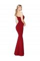 Bordeaux Sirène Col Haut Crêpe Stretch Longue Formelles Robes demoiselle d'honneur / Robes de soirée / Robes de bal Grossiste