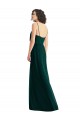 Evergreen Trapèze Col V Mousseline Longue Robes demoiselle d'honneur Grossiste