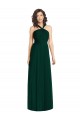Evergreen Trapèze Licou Mousseline Longue Robes demoiselle d'honneur Grossiste