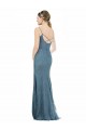 Fourreau Bretelles spaghetti Col V Dentelle Longue Robes demoiselle d'honneur Grossiste