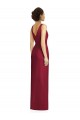 Fourreau Col V Mousseline Longue Robes demoiselle d'honneur Grossiste