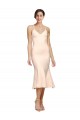 Fourreau Col V midi Crêpe Stretch Courte Robes demoiselle d'honneur / Robes de bal / Robes de cocktail Grossiste