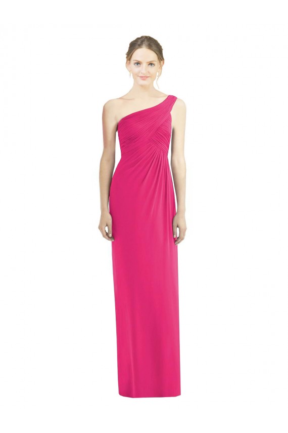 Fourreau Mousseline Longue Robes demoiselle d'honneur Grossiste