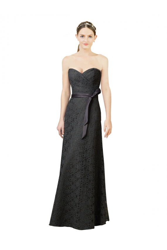 Gris ardoise Fourreau Dentelle Longue Robes demoiselle d'honneur Grossiste