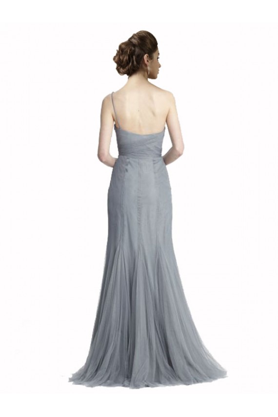 Gris ardoise Sirène Tulle Longue Robes demoiselle d'honneur Grossiste