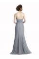 Gris ardoise Sirène Tulle Longue Robes demoiselle d'honneur Grossiste