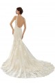 Ivoire & Champagne Sirène Col V Dentelle Robes de mariée Grossiste