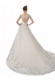 Ivoire & Champagne Trapèze Tulle Dentelle Robes de mariée Grossiste