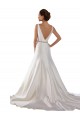 Ivoire Sirène Bateau Satiné Robes de mariée Grossiste