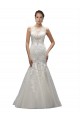 Ivoire Sirène Illusion Balayage train Tulle Dentelle Robes de mariée Grossiste