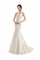 Ivoire Sirène Illusion Dentelle Robes de mariée Grossiste