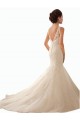 Ivoire Sirène Illusion Tulle Dentelle Robes de mariée Grossiste