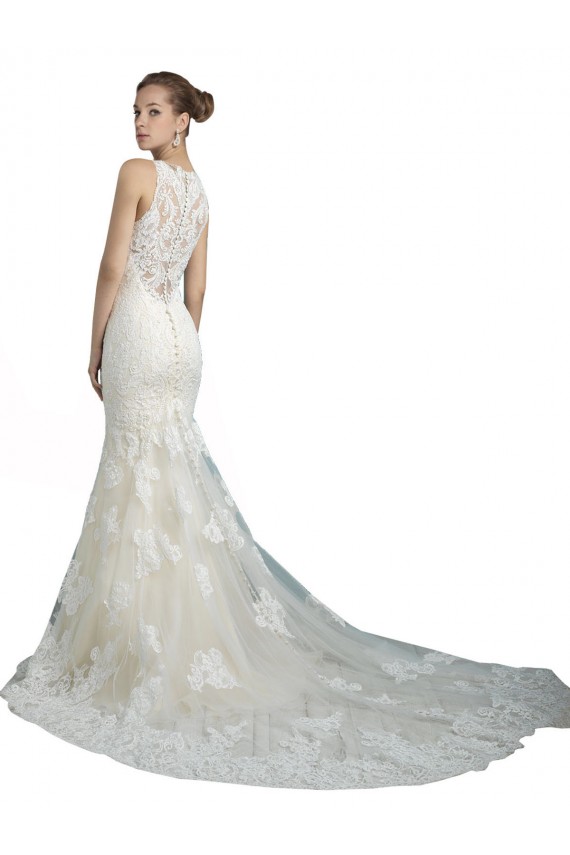 Ivoire Sirène Illusion Tulle Plage Robes de mariée Grossiste
