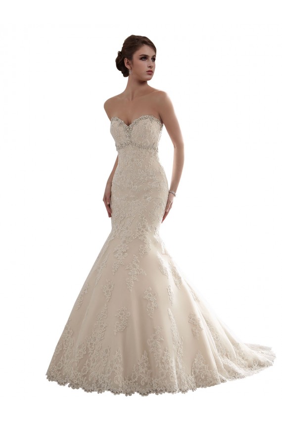 Ivoire Sirène Tulle Dentelle Classique Robes de mariée Grossiste