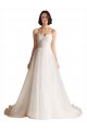 Ivoire Trapèze Balayage train Tulle Robes de mariée Grossiste