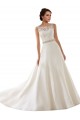 Ivoire Trapèze Illusion Dentelle Robes de mariée Grossiste