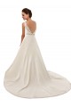 Ivoire Trapèze Illusion Dentelle Robes de mariée Grossiste