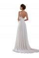 Ivoire Trapèze Mousseline Classique Boho Robes de mariée Grossiste
