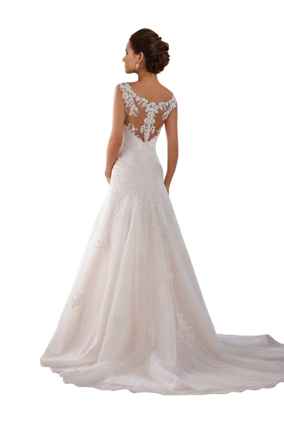 Ivoire Trapèze Scoop Tulle Robes de mariée Grossiste