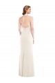 Ivoire Trompette Licou Crêpe Stretch Longue Robes demoiselle d'honneur / Robes de bal Grossiste