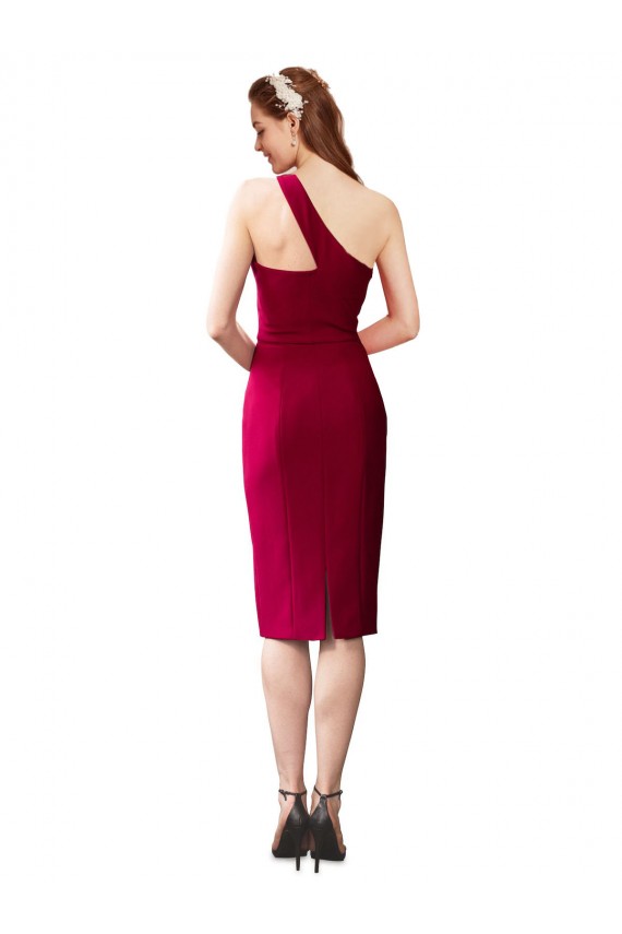 Noir Fourreau Crêpe Stretch Courte Robes demoiselle d'honneur / Robes de soirée / Robes de cocktail Grossiste