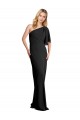 Noir Fourreau Crêpe Stretch Longue Formelles Robes demoiselle d'honneur / Robes de soirée / Robes de bal Grossiste