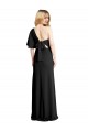 Noir Fourreau Crêpe Stretch Longue Formelles Robes demoiselle d'honneur / Robes de soirée / Robes de bal Grossiste