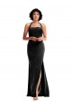 Noir Sirène Licou Velours Stretch Longue Formelles Robes demoiselle d'honneur / Robes de soirée / Robes de bal Grossiste