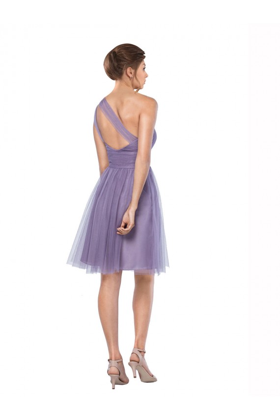 Pastèque Trapèze Tulle Longue Robes demoiselle d'honneur Grossiste