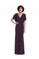 Pourpre Fourreau Col V Spandex Longue Formelles Robes demoiselle d'honneur / Robes de soirée / Robes de bal Grossiste