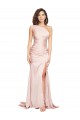 Rose Fourreau Satiné Soyeux Longue Formelles Robes demoiselle d'honneur / Robes de soirée / Robes de bal Grossiste