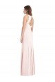 Rose Trompette Bateau Crêpe Stretch Longue Robes demoiselle d'honneur / Robes de bal Grossiste