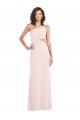 Rose Trompette Crêpe Stretch Longue Formelles Robes demoiselle d'honneur / Robes de soirée / Robes de bal Grossiste