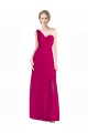 Rouge 16 Trapèze Mousseline Longue Robes demoiselle d'honneur Grossiste