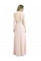 Rouge 16 Trapèze Mousseline Longue Robes demoiselle d'honneur Grossiste