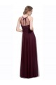 Rouge 74 Trapèze Licou Illusion Tulle Longue Robes demoiselle d'honneur Grossiste