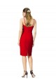 Rouge Fourreau Crêpe Stretch Courte Robes demoiselle d'honneur / Robes de soirée / Robes de cocktail Grossiste