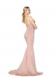 Sirène Col Haut Crêpe Stretch Longue Formelles Robes demoiselle d'honneur / Robes de soirée / Robes de bal Grossiste