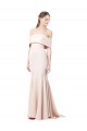Sirène Épaule Dénudée Col Haut Crêpe Stretch Longue Formelles Robes demoiselle d'honneur / Robes de soirée / Robes de bal Grossiste