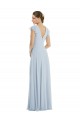 Trapèze Bateau Mousseline Longue Formelles Robes demoiselle d'honneur / Robes de soirée Grossiste