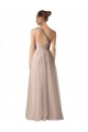 Trapèze Bretelles spaghetti Tulle Longue Robes demoiselle d'honneur Grossiste